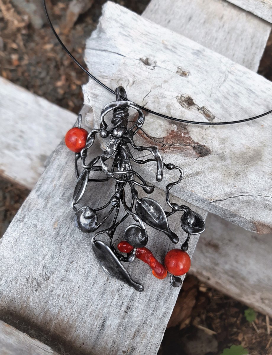 Náhrdelník "Jeřabiny"