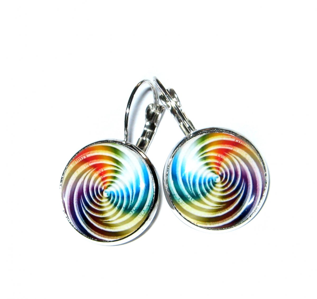 Náušnice...Spirála duhy