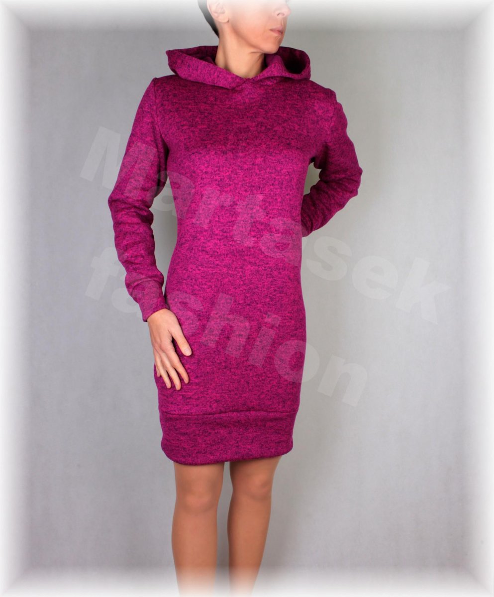 Šaty s kapucí-hřejivé(nové barvy)