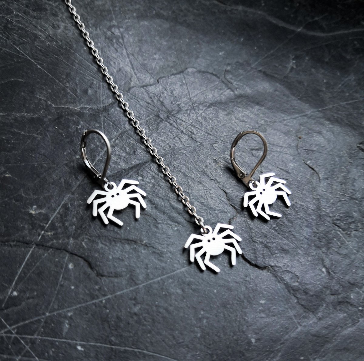 Náušice*pavoučci*chir.ocel