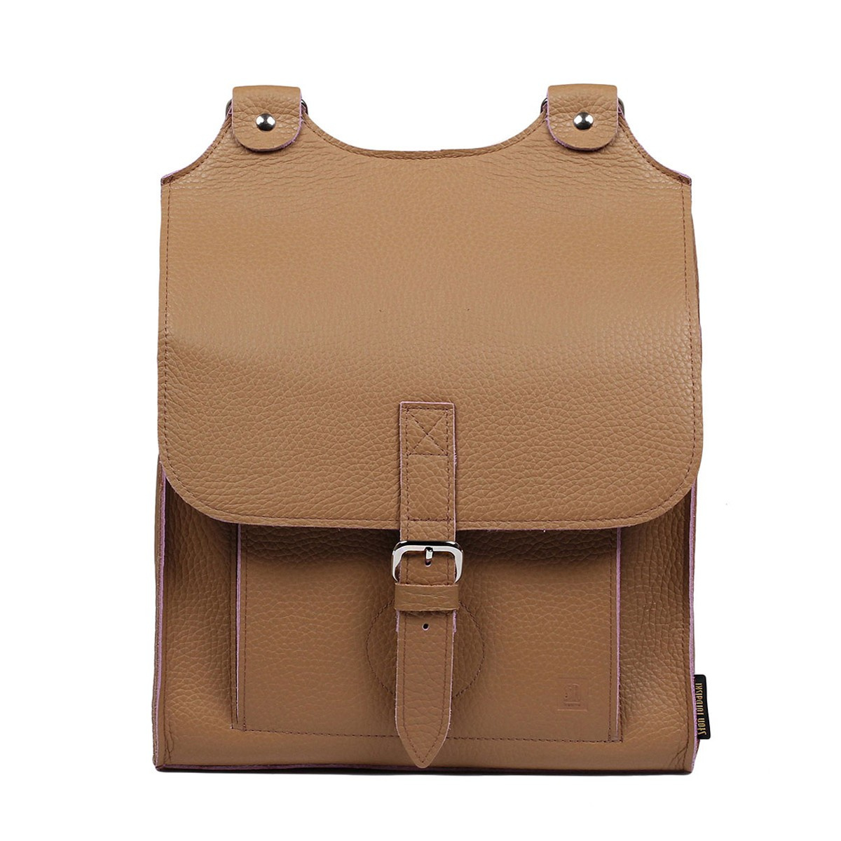 Kožený batoh - béžový 