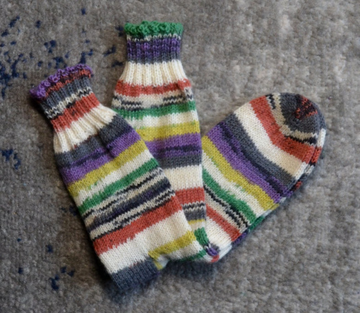 dámské ponožky proužkované