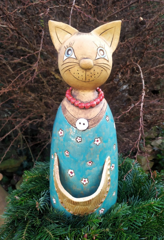 Keramická kočka na objednávku