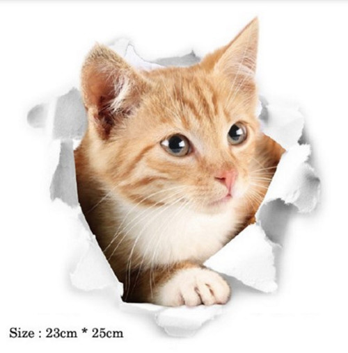 Samolepka kočička - 23*25 cm