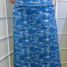 Dlouhá sukně - jeans kapsy (bavlna)