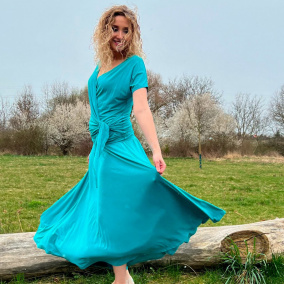 Polokolová sukně- dlouhá laguna