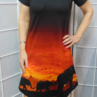 Šaty s kapucí - safari, velikost M - MAXI SLEVA:)