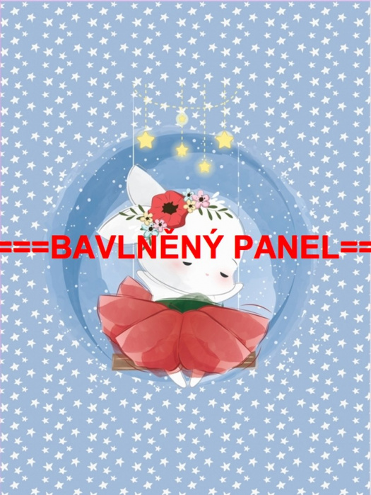 Velký bavlněný panel 75x100cm PEŘ 13