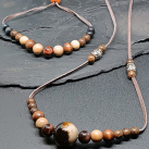 Jantar, dřevo býčí oko - souprava