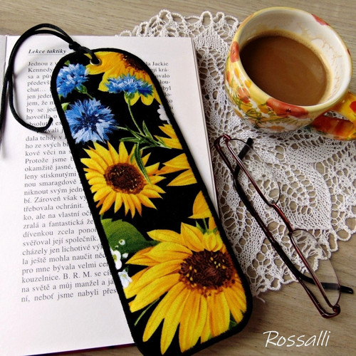 Slunečnice ... záložka do knihy