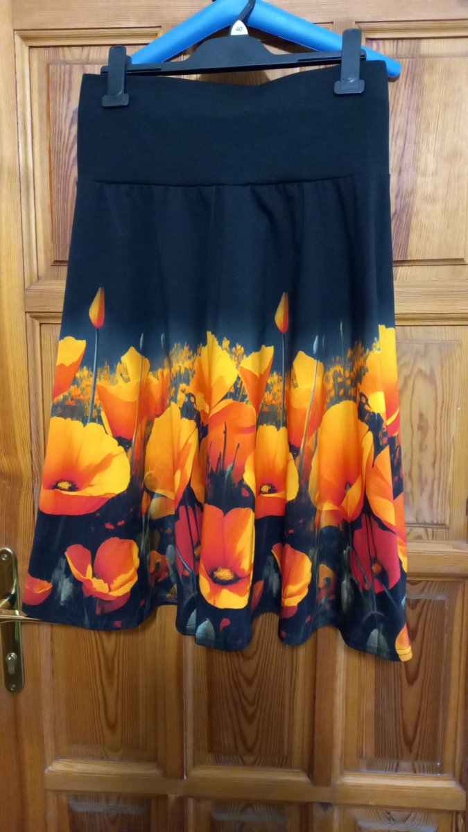 Sukně - máky S - XXL