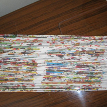 100 kusů dlouhých-barevných ruliček na pletení