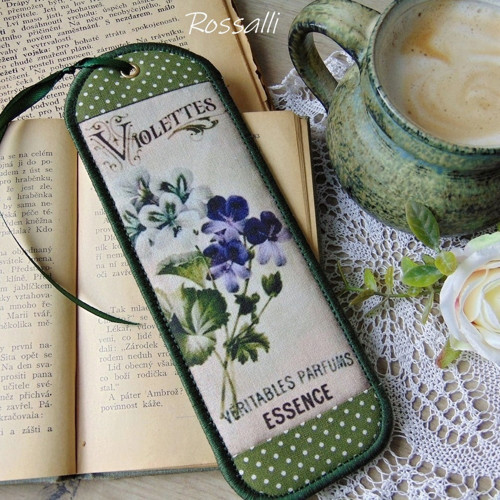 Fialky ... záložka do knihy