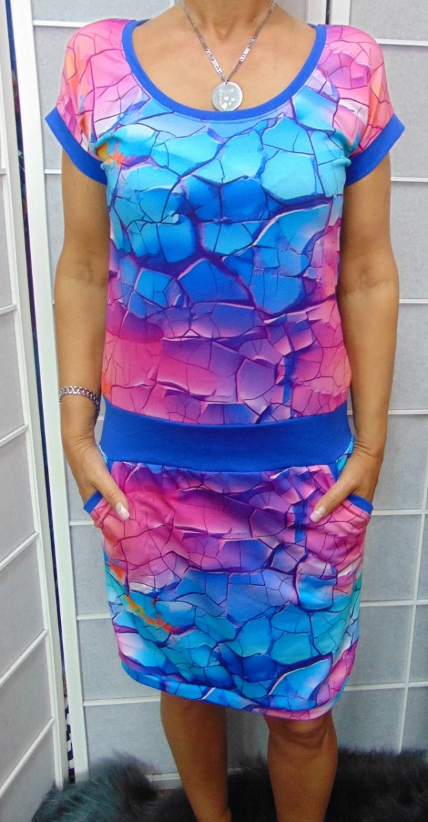 Šaty duhové XS - XXXL