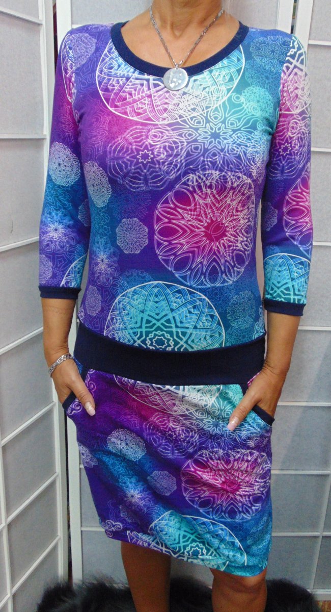 Šaty - mandaly (bavlna)