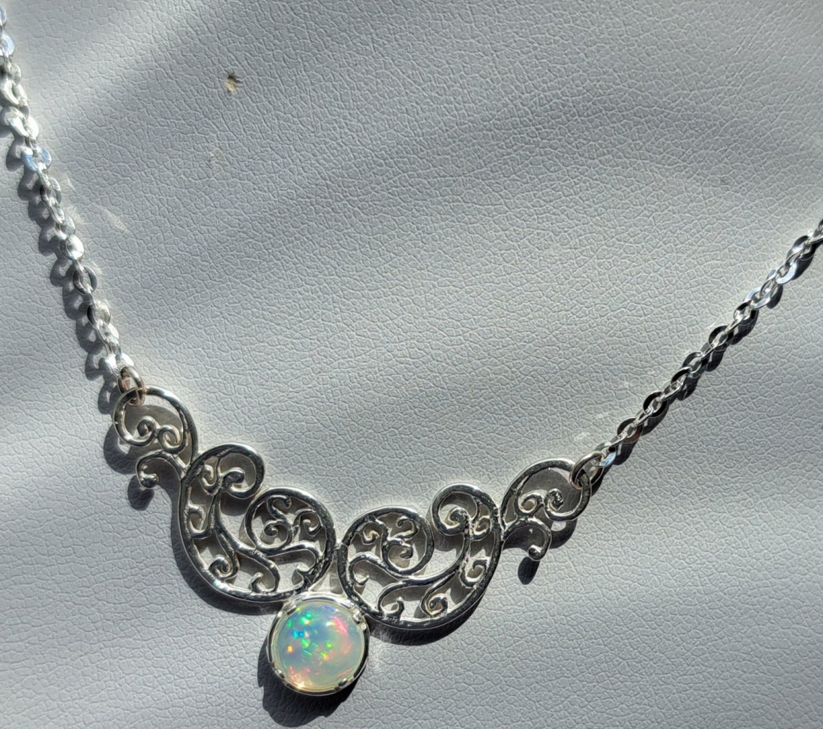 Náhrdelník etiopský WELO opál Ag 925/1000