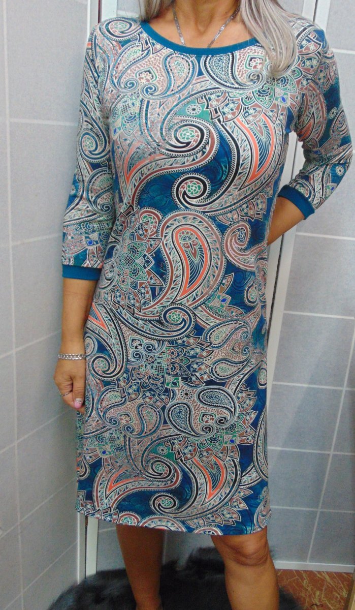 Šaty - kašmírový vzor (bavlna)