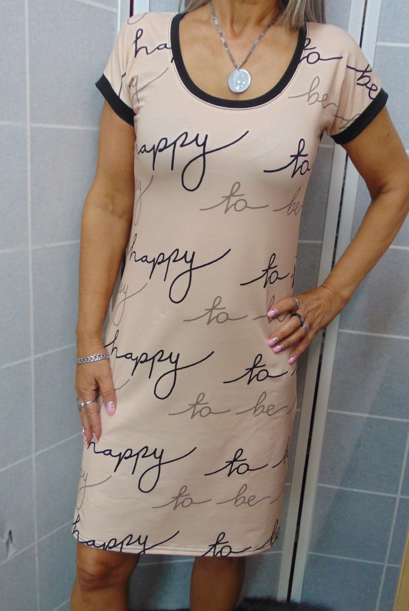 Šaty - TO BE HAPPY (bavlna)