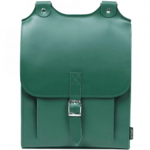 Kožený batoh - zelený - VELKÝ VÝPRODEJ