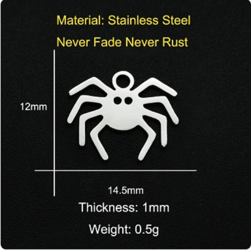 Přívěsek nerezový pavouček 14,5*12 mm
