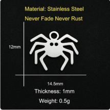 Přívěsek nerezový pavouček 14,5*12 mm
