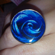 Prsten modrá růže