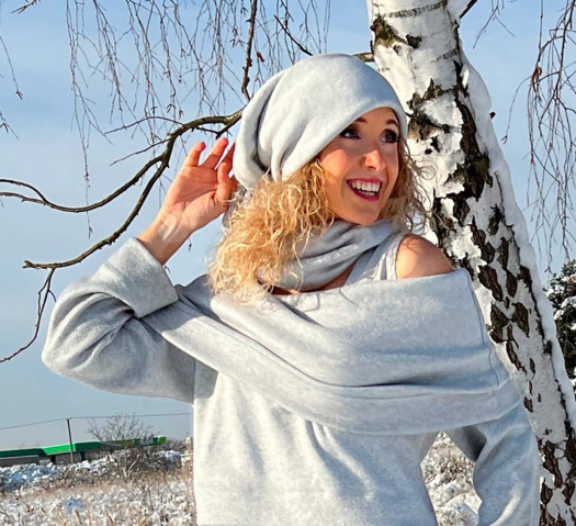 Čepice šedá