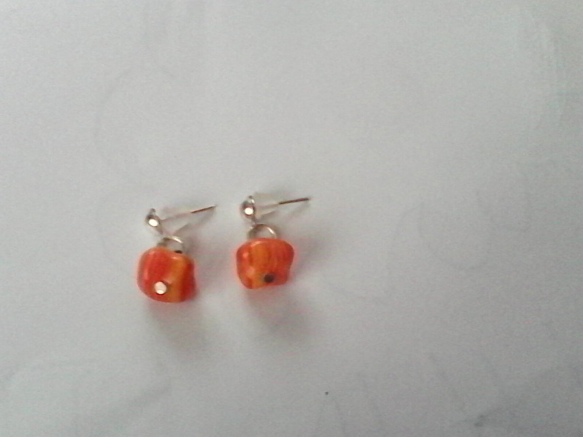 oranžové náušnice
