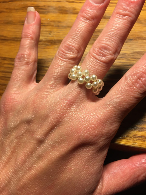 perličkový prstýnek