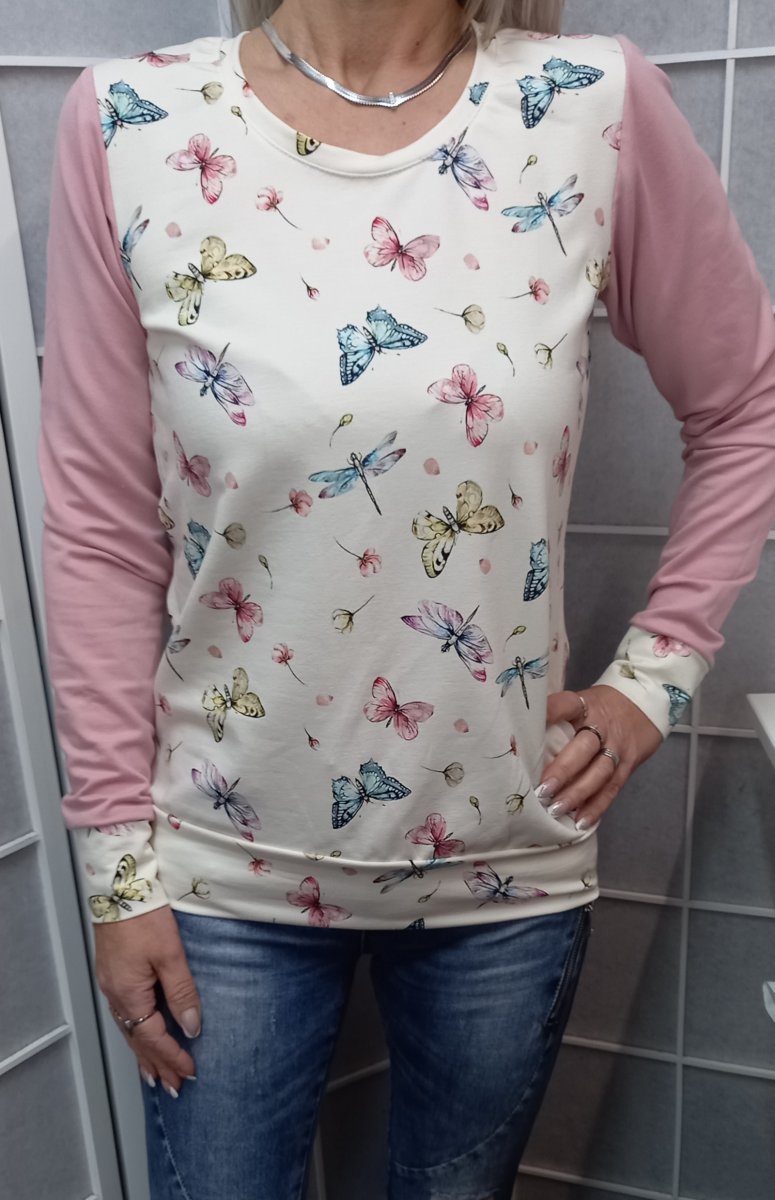 Mikina - motýlci (teplákovina)