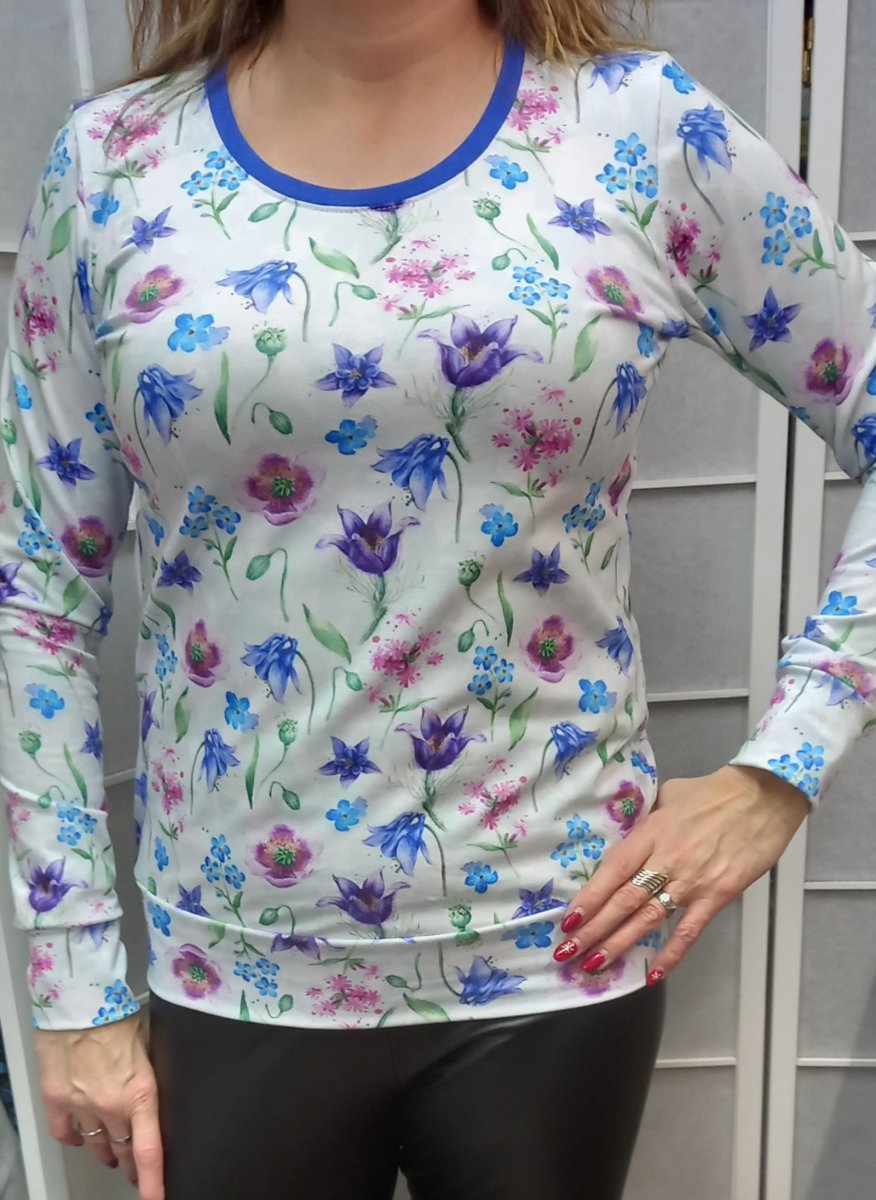 Tričko s dlouhým rukávem - zvonky (bavlna)