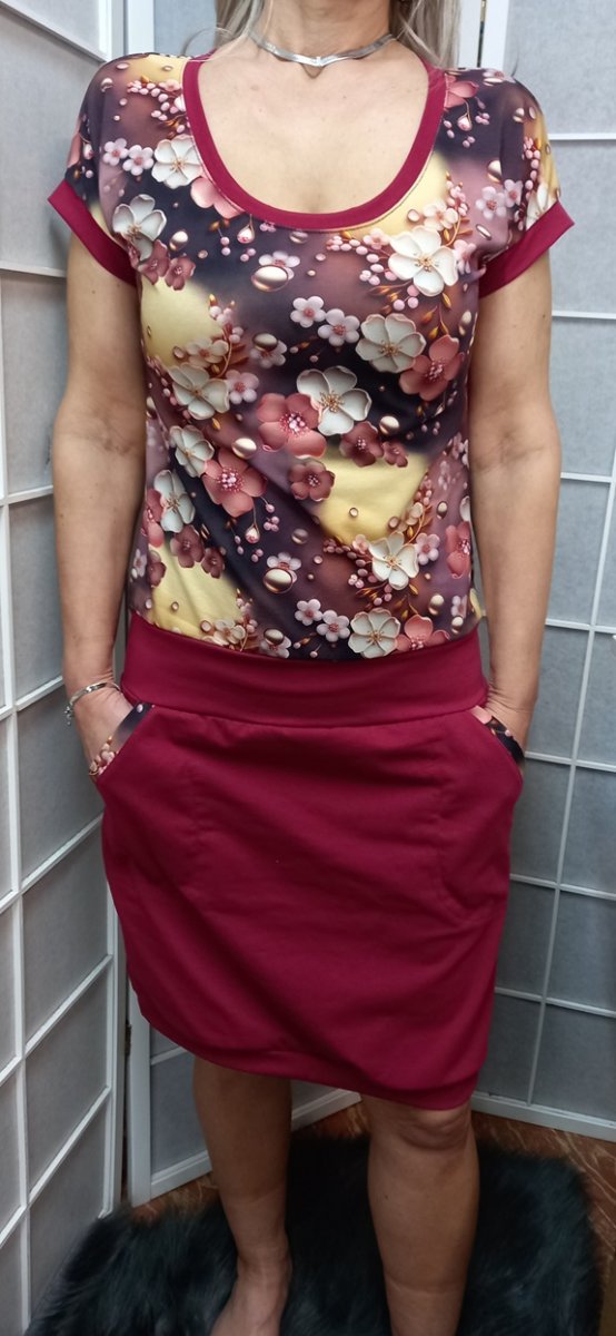 Šaty - květy (bavlna)