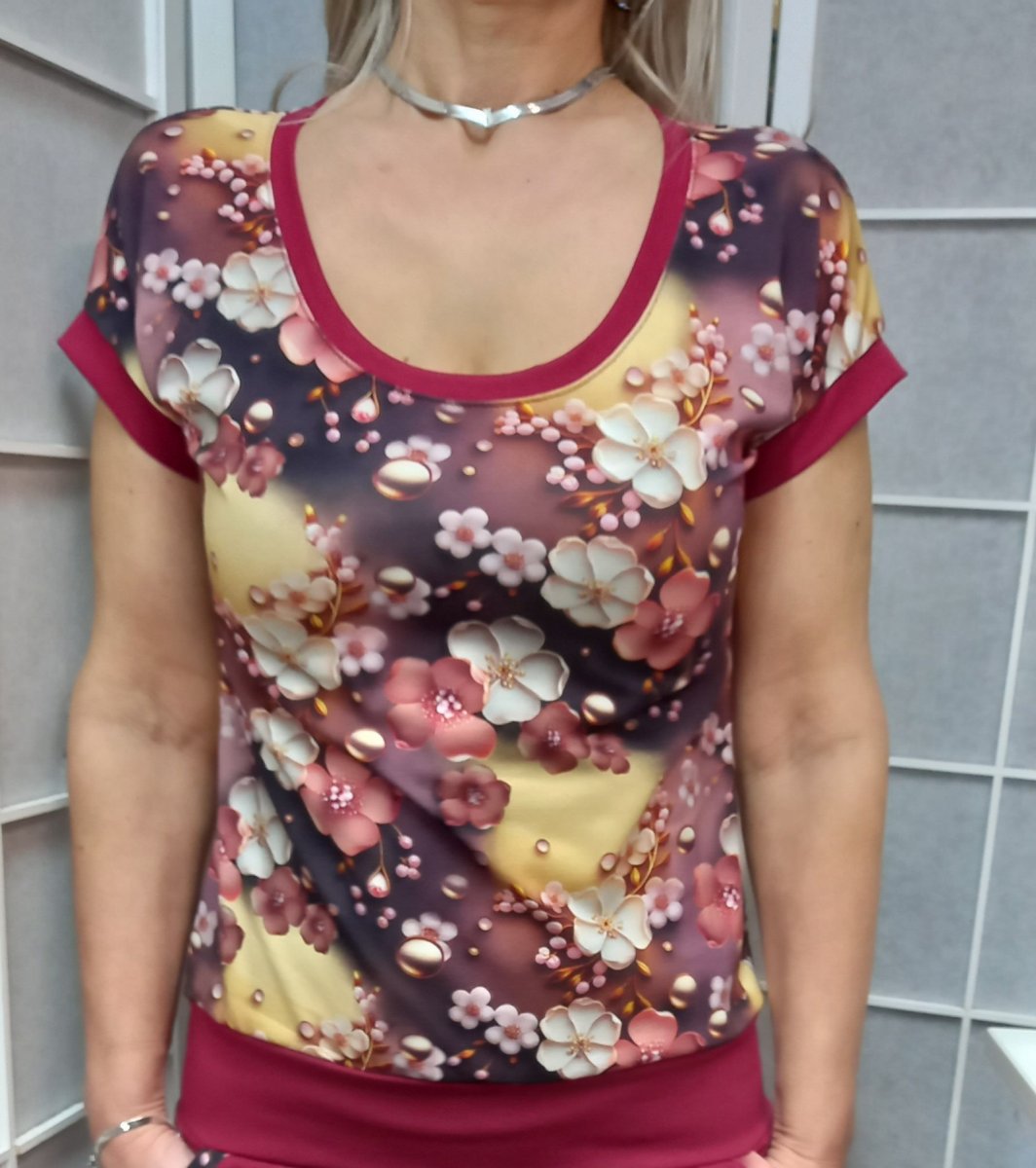 Tričko - květy (bavlna)