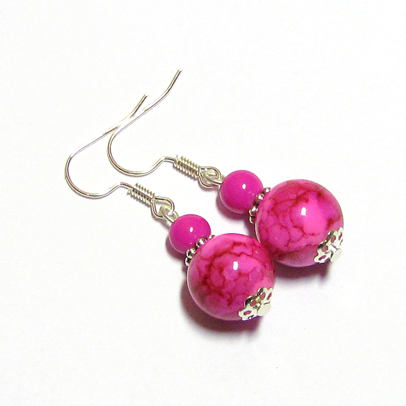 Růžové náušnice