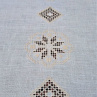 Ručne vyšívaný vianočný obrus - behúň výrez V11 obdĺžnik 145x45cm