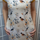 Šaty s kapsami - ptáčci (bavlna)