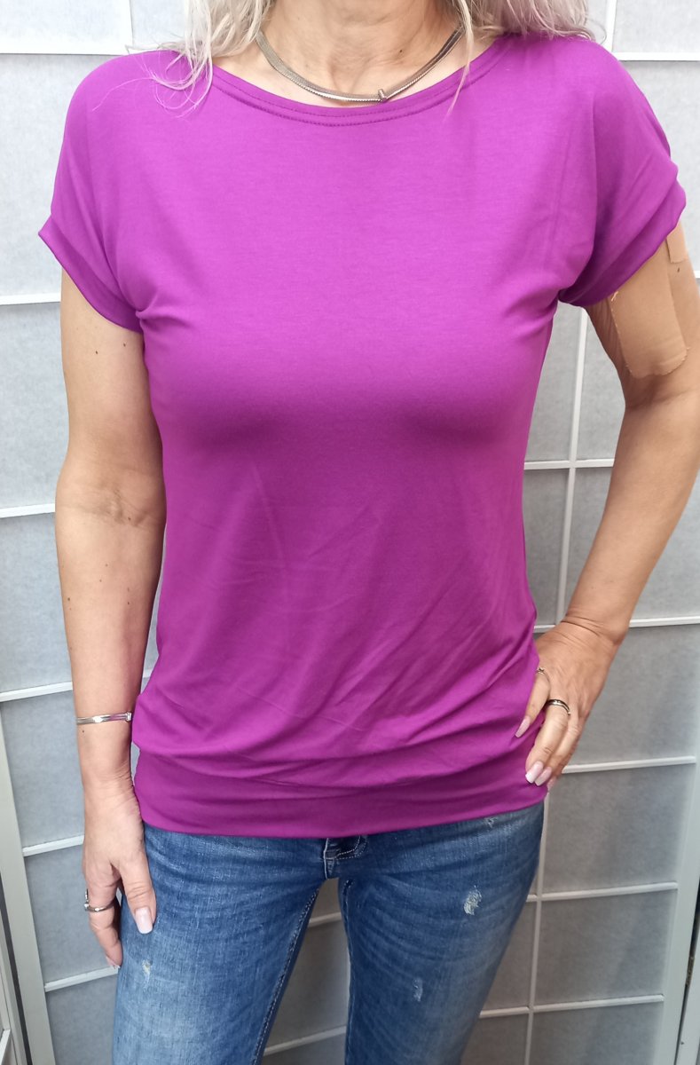 Tričko - barva purpurová XS - XXXL