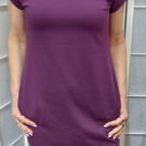 Šaty s kapsami - barva fialová (bavlna)