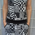 Šaty - geometrie (bavlna)