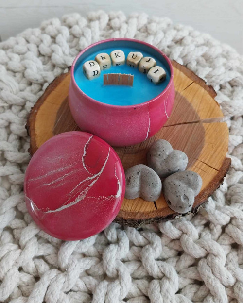 Svíčka červená text