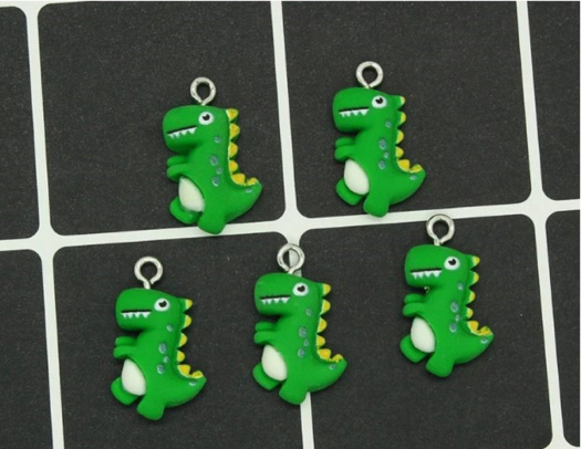 Přívěsek dinosaurus 20 mm 4 ks