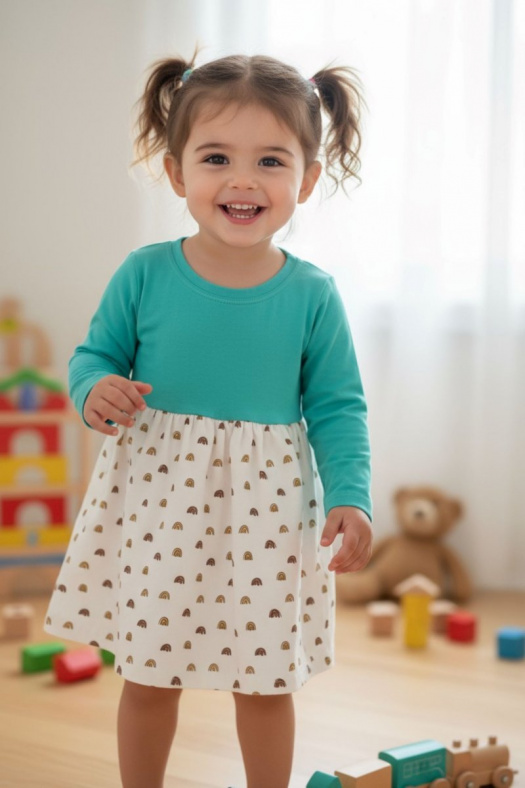 Dětské šaty srdce 98