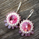 Růžové - swarovski