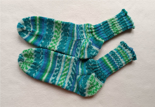 dámské ponožky zeleno-zelené