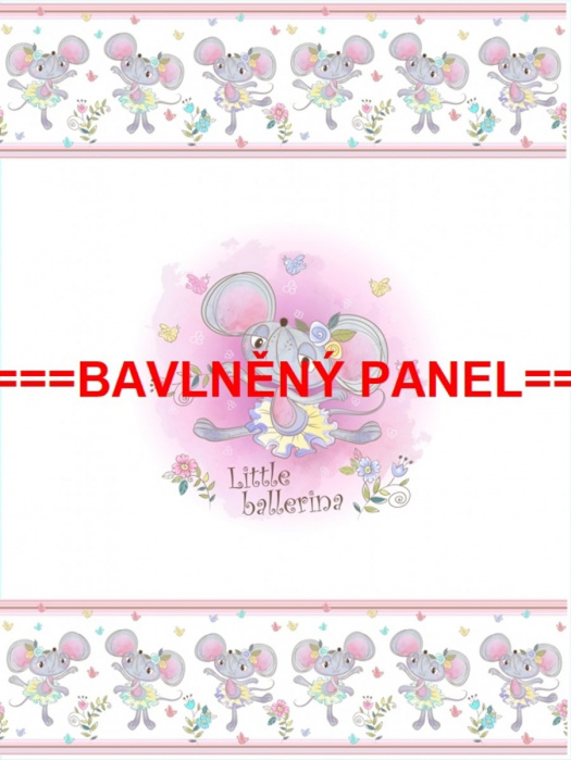 Velký bavlněný panel 75x100cm PEŘ 14