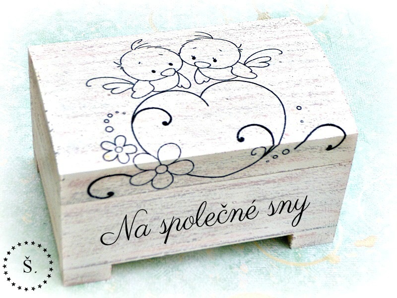 svatební truhlička - pokladnička na pevné uzavření