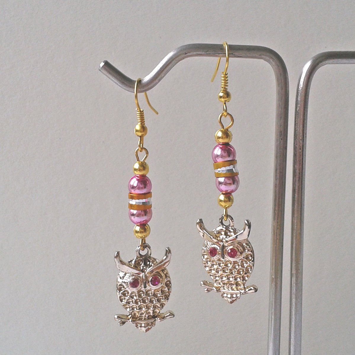 aiv1134	Náušnice Sovy zlaté 