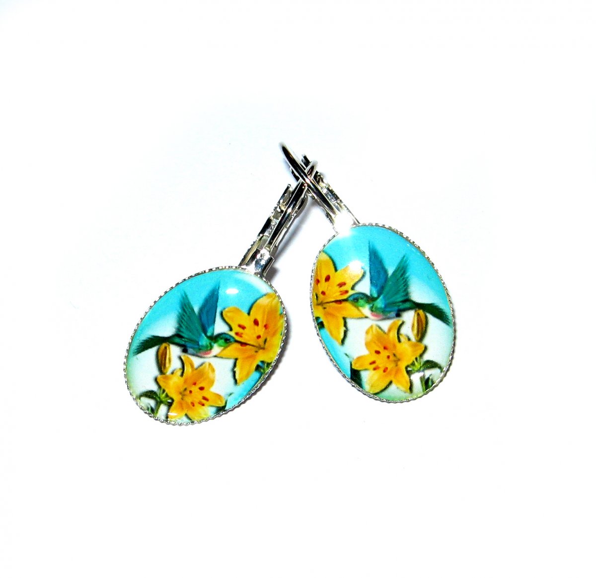 Náušnice...KOLIBŘÍK - pravda a radost.