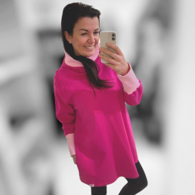 Dámská mikina růžová L/XL