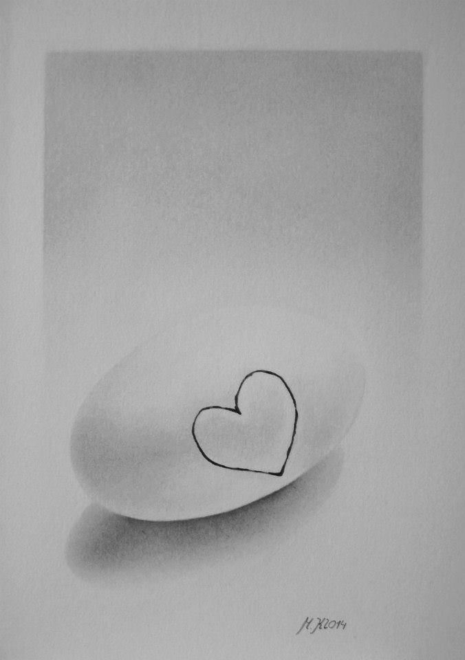 Kamínek se srdíčkem